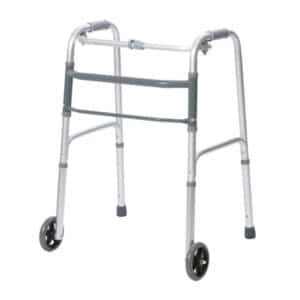 2110 ANDADOR ALUMINIO PLEGABLE RUEDAS DELANTERAS