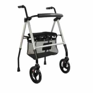2214N ANDADOR ALUMINIO CON RUEDAS DELANTERAS Y ASIENTO REGULABLE