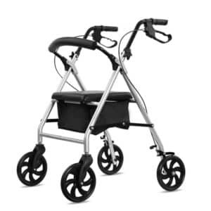 2124 ROLLATOR ALUMINIO LIGHT SILVER, 180 MM
